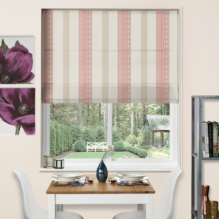 Roman Blind in Portland Raspberry by iLiv