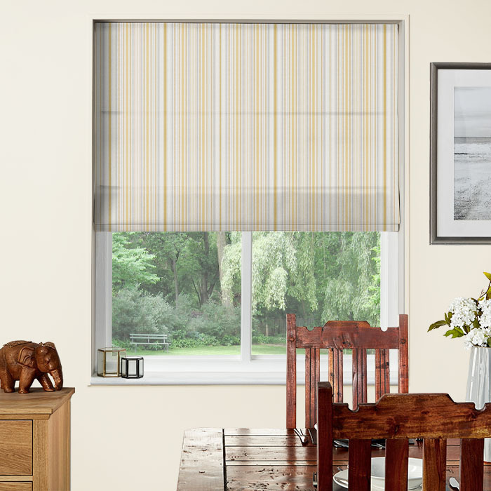 Roman Blind in Somerville Citrus by iLiv