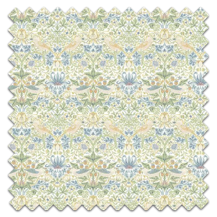 Swatch of Strawberry Thief Apple Blush