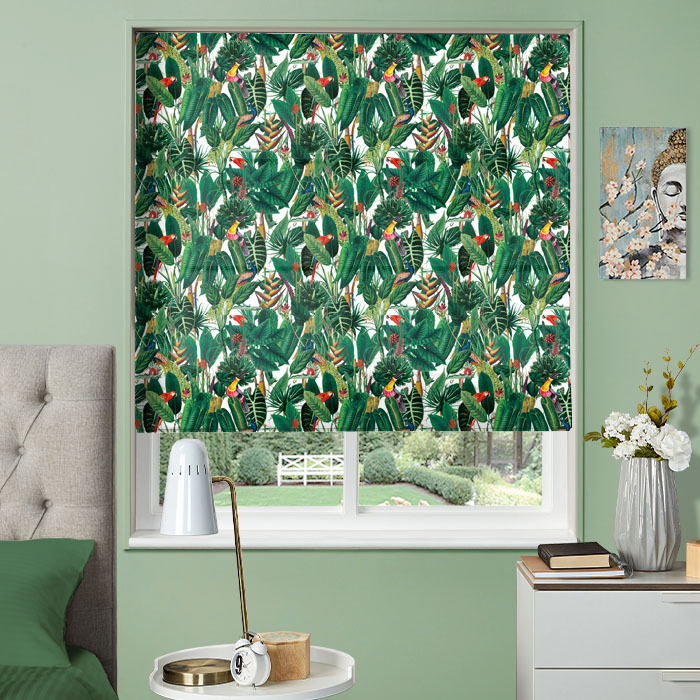 Roman Blind in Sumatra Natural by Chatham Glyn