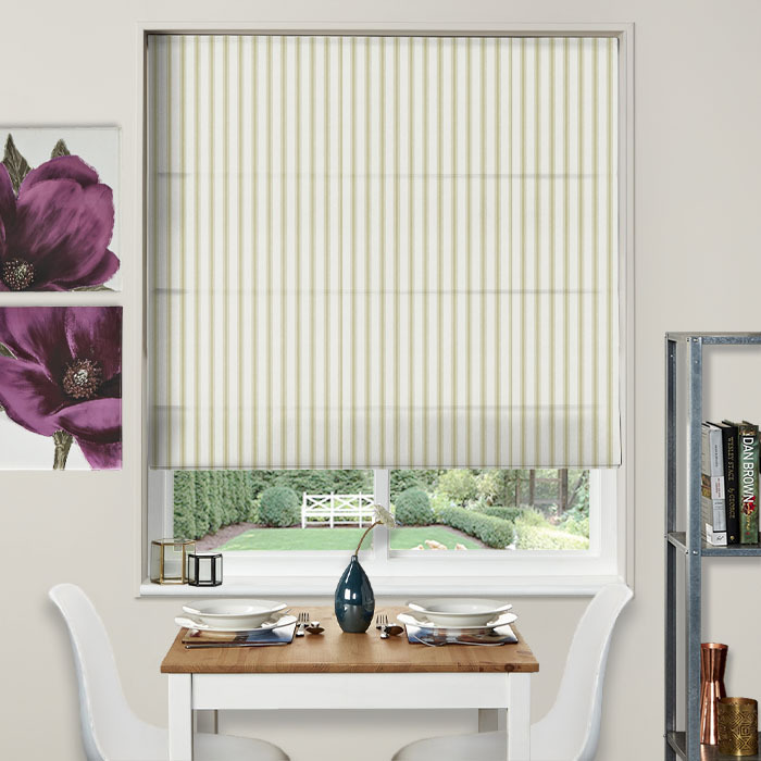 Roman Blind in Vermont Olive by iLiv