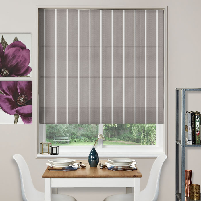 Roman Blind in Waterbury Flint by iLiv