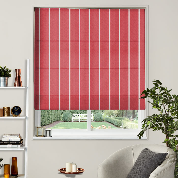 Roman Blind in Waterbury Rouge by iLiv