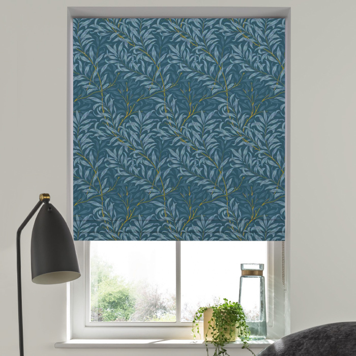 Roman Blind in Willow Boughs Denim