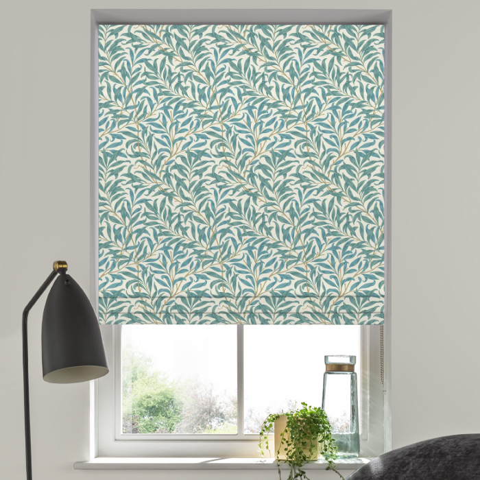 Roman Blind in Willow Boughs Teal