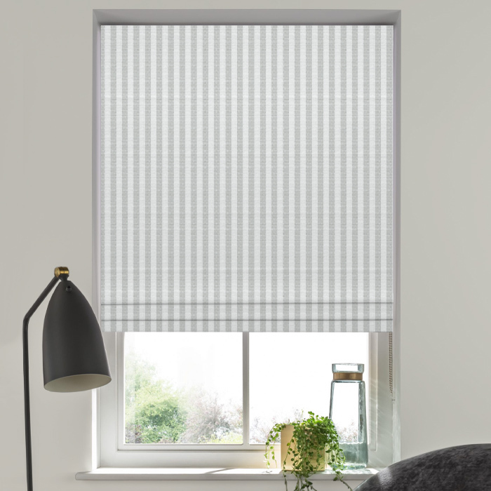 Roman Blind in Witney Silver
