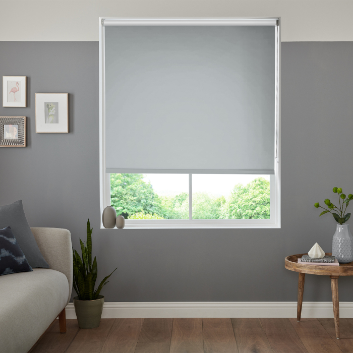 Skye Silver Blackout Eve Electric Roller Blind