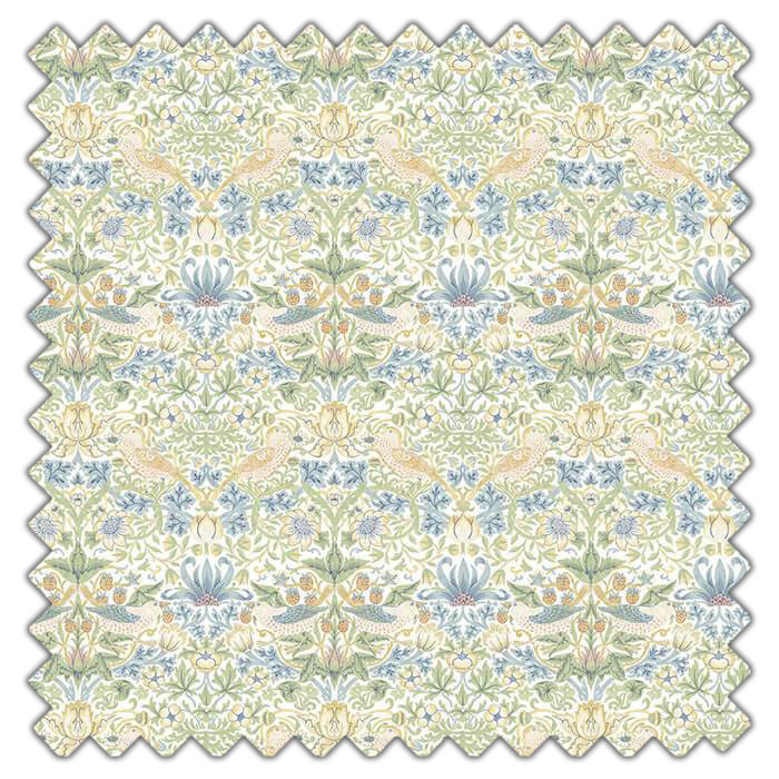 Swatch of Strawberry Thief Apple Blush by Clarke And Clarke