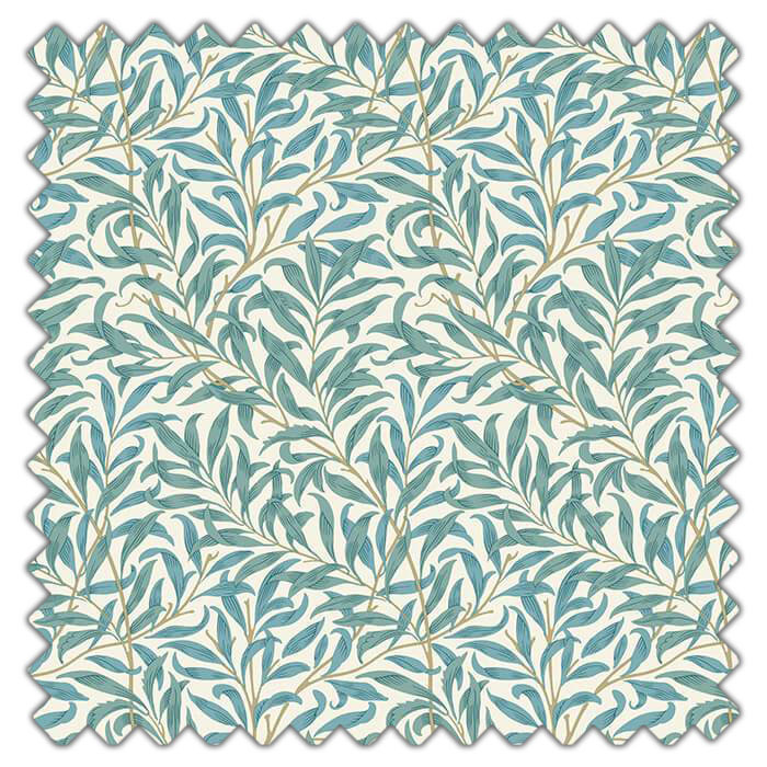 Swatch of Willow Boughs Teal by Clarke And Clarke