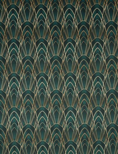 Delaunay Emerald Fabric