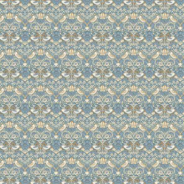 Strawberry Thief Denim Spice Fabric