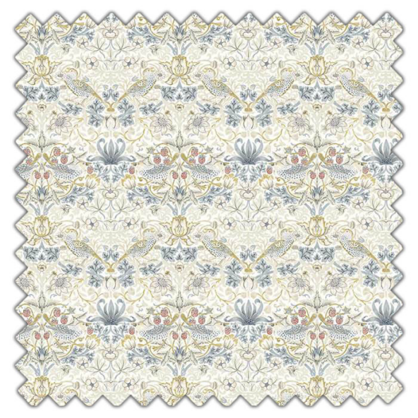 Swatch of Strawberry Thief Linen Plum