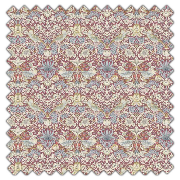 Swatch of Strawberry Thief Plum