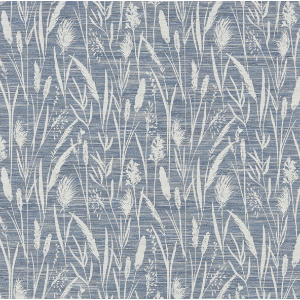 Sea Grasses Cobalt Fabric by iLiv