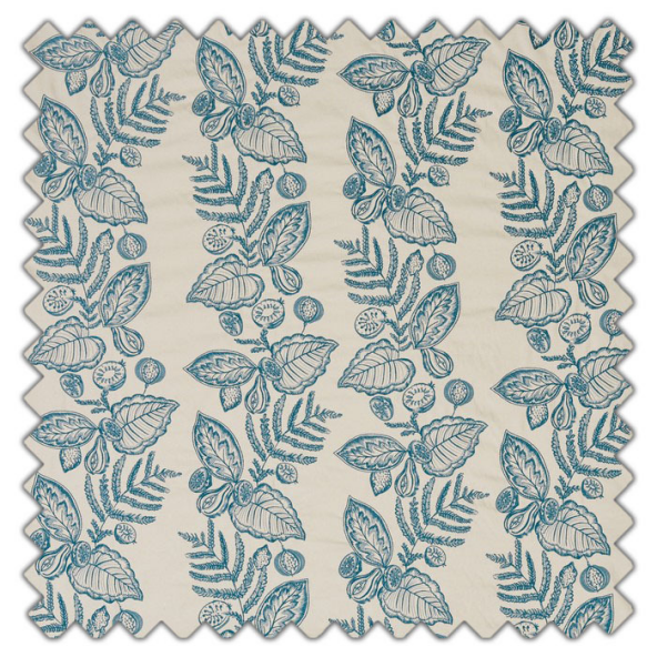 Swatch of Summer Fruits Indigo by Prestigious Textiles