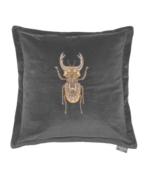 Bellatrix Slate Velvet Cushion