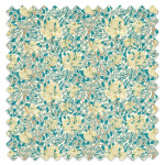 Made To Measure Curtains Honeysuckle Outdoor Tea/Soft Lemon