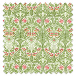 Swatch of Bluebell Leaf Green/Sweet Briar