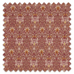 Swatch of Snakeshead Velvet Crimson/Saffron Swatch of Snakeshead Velvet Crimson/Saffron