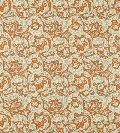 Made To Measure Curtains Bachelors Button Burnt Orange/Sky