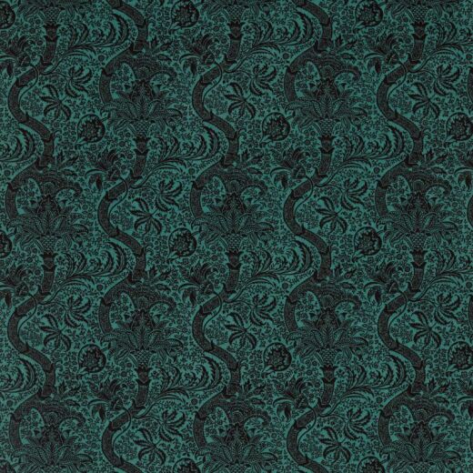 Made To Measure Roman Blinds Indian Flock Velvet Cerulean/Walnut Made To Measure Roman Blinds Indian Flock Velvet Cerulean/Walnut