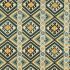 Dorothys Kilim Sunflower/Tump Green Fabric by Morris & Co
