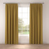Curtains in Marlow Ochre by Belfield Home