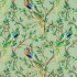 Peacock Avocado Fabric by Bill Beaumont