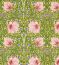 Pimpernel Sap Green/Strawberry Fabric by Morris & Co