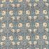 Pimpernel Woad/Coral Fabric by Morris & Co