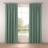 Curtains in Raffia Teal by Belfield Home