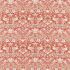 Simply Strawberry Thief Indian Red Fabric by Morris & Co