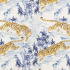 Tora Sapphire Fabric by Bill Beaumont