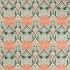 Helena Peach/Teal Fabric by Morris & Co