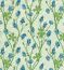 Monkshood Cobalt/Goblin Green Fabric by Morris & Co