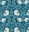 Pimpernel Midnight/Opal Fabric by Morris & Co