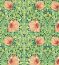 Pimpernel Shamrock/Watermelon Fabric by Morris & Co
