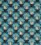 Tulip & Bird Opal/Sea Foam Fabric by Morris & Co