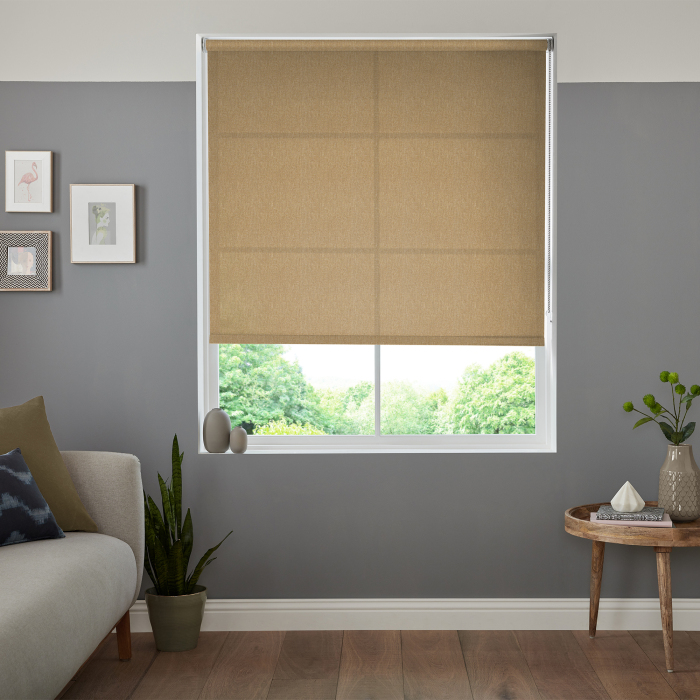 Anna Ochre Eve Electric Roller Blind