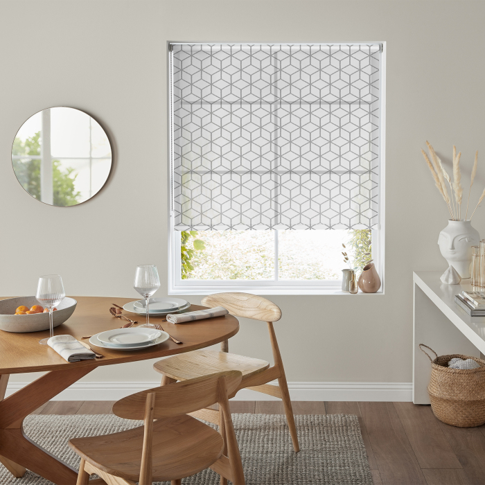 Bukhara Charcoal Eve Electric Roller Blind