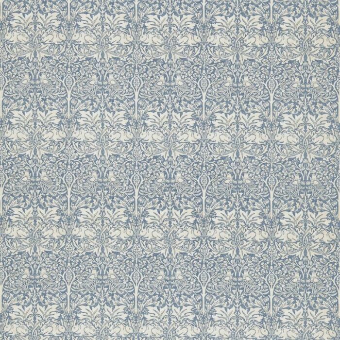 Brer Rabbit Slate/Vellum Fabric by Morris & Co