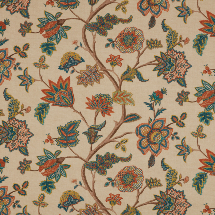 Chanderi Papaya Fabric by iLiv