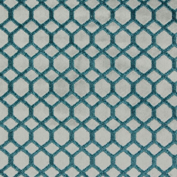 Dara Teal Fabric by iLiv