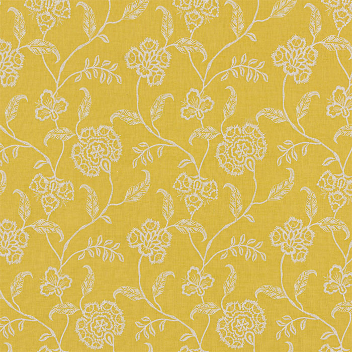 Desert Rose Ochre Fabric by Bill Beaumont