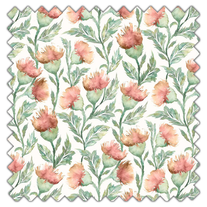 Swatch of Ettrick Rust Linen by Voyage