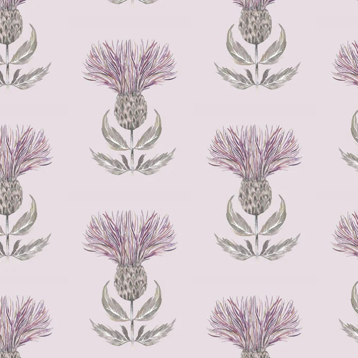 Firth Mauve Cream Fabric by Voyage