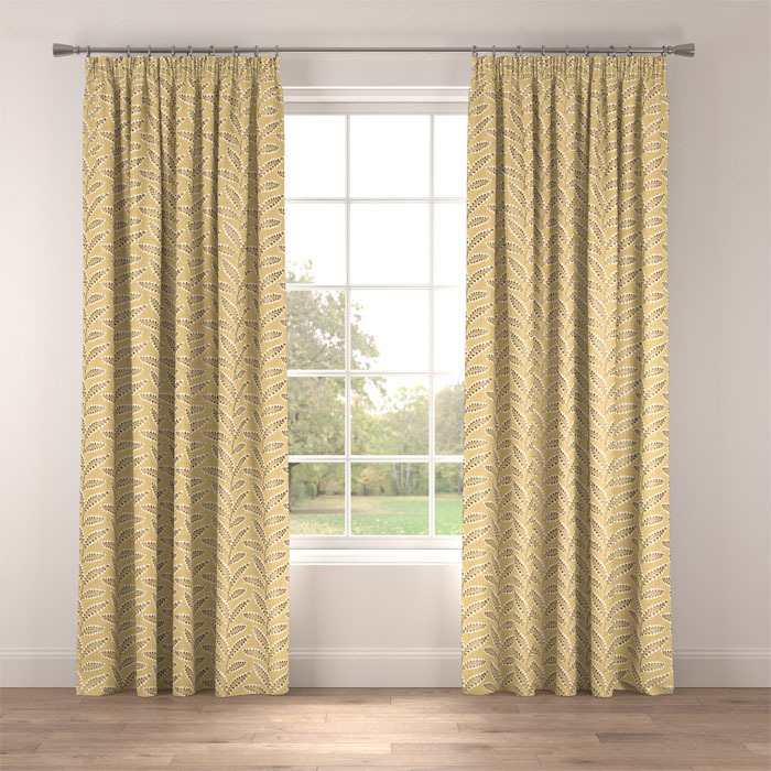 Curtains in Harlow Citrus by Belfield Home