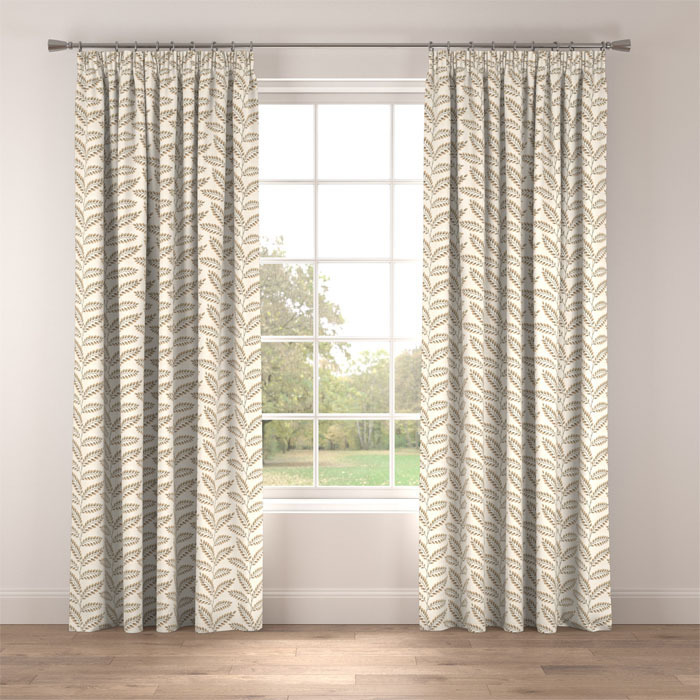 Curtains in Harlow Sand by Belfield Home