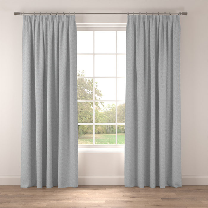 Curtains in Harry Silver by Belfield Home