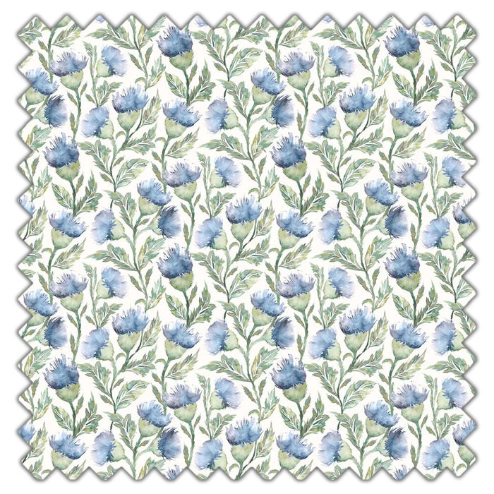 Swatch of Hawick Bluebell Cream by Voyage